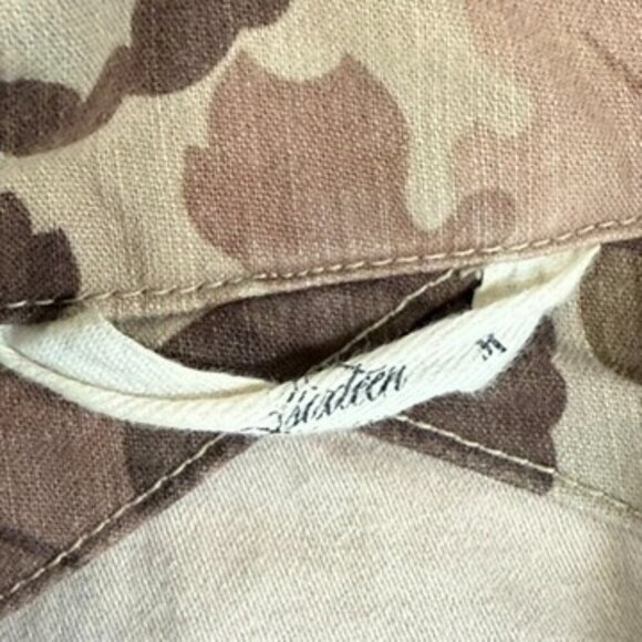 3Sixteen Mens Fatigue Overshirt Tan Mitchell Camo Floral Fall Hunting Sz Medium - Picture 5 of 10